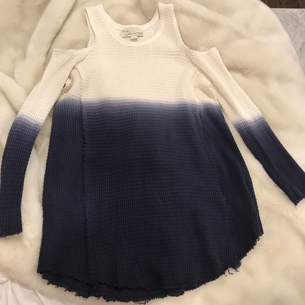 Vintage Havana tie-dye open shoulder sweater